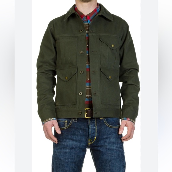 NWOT Men’s FILSON lined short cruiser Jacket Burnt Olive xs - Picture 3 of 14